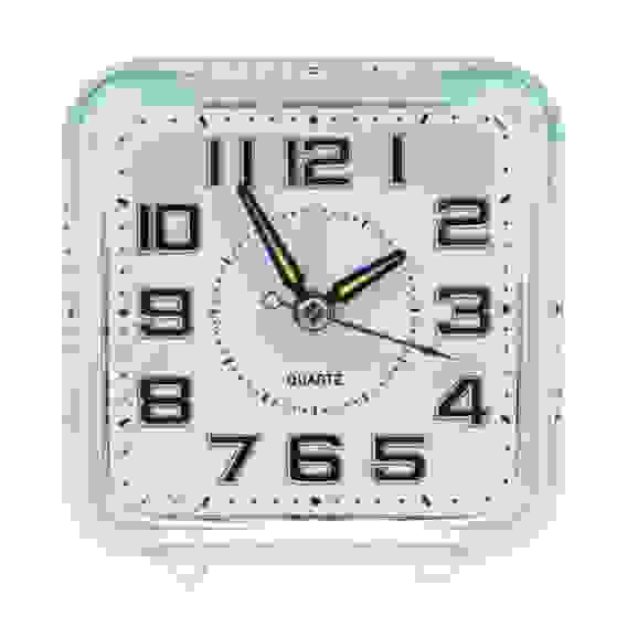 CHRONO Будильник с подсветкой, 1*АА, 8,5х8,5х4,5 пластик, 3 цвета LADECOR