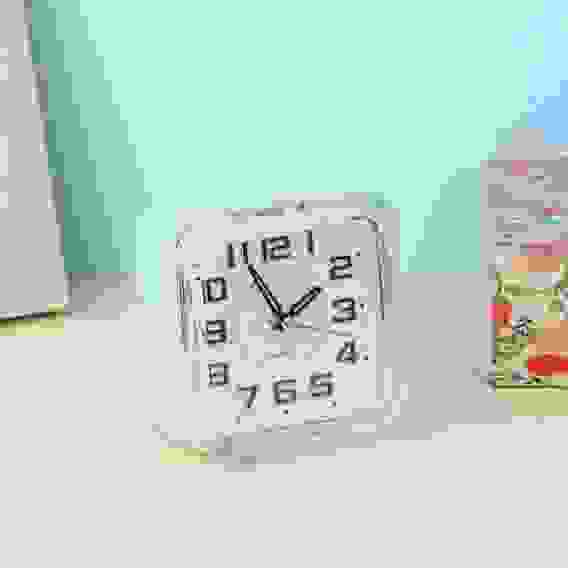 CHRONO Будильник с подсветкой, 1*АА, 8,5х8,5х4,5 пластик, 3 цвета LADECOR