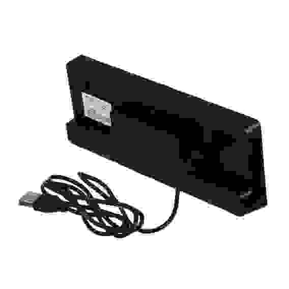 Будильник электронный, 17,5x7x2,5см, USB/3xAAA, пластик, цвет корпуса черный