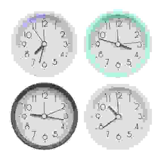 CHRONO Будильник, 10x4x10 см, 1*АА, пластик, 4 цвета, арт.2 LADECOR