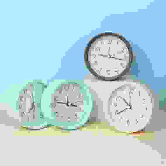 CHRONO Будильник, 10x4x10 см, 1*АА, пластик, 4 цвета, арт.2 LADECOR