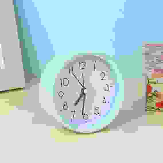 CHRONO Будильник, 10x4x10 см, 1*АА, пластик, 4 цвета, арт.2 LADECOR