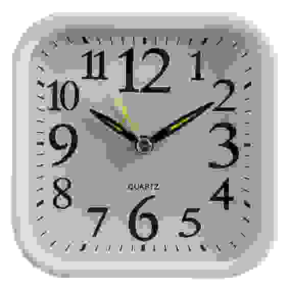 CHRONO Будильник, 9,6x9,6x4см, 1*АА, пластик, 2 цвета LADECOR