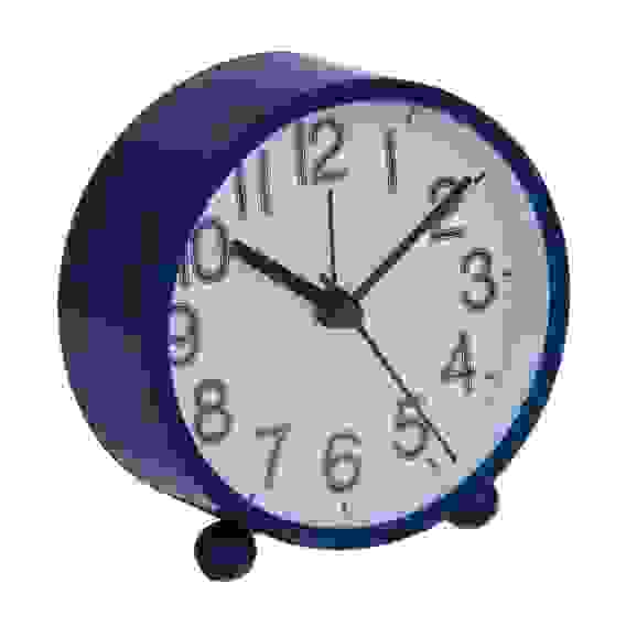 CHRONO Будильник, 9,4x9,8x4 см, пластик, 1xAA, цвет синий LADECOR