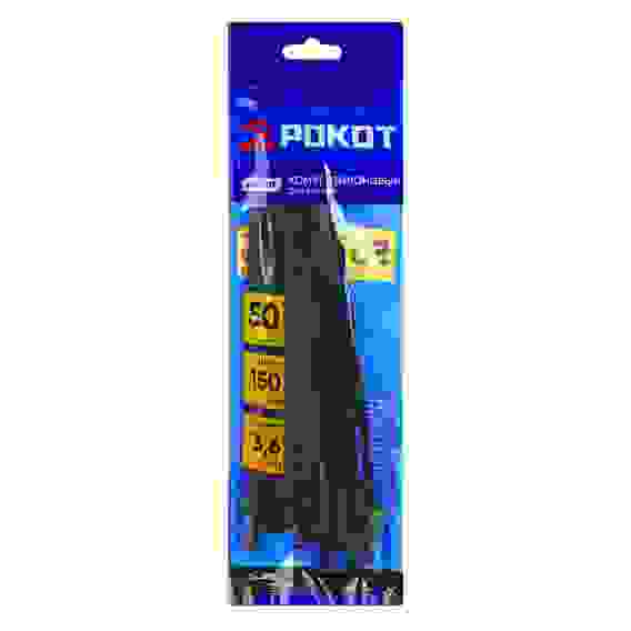 Хомут нейлоновый для стяжки 3,6х150мм, черный 50шт/уп РОКОТ