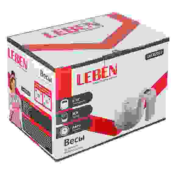 Весы кухонные электронные, LEBEN кувшин 1л, макс. нагрузка до 5кг (точн. измер. 1гр), LCD-дисплей