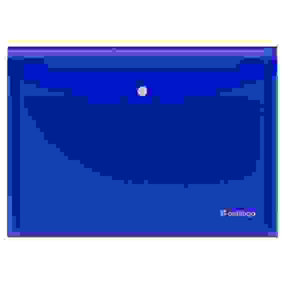 Папка-конверт на кнопке "No Secret", А4, 200мкм, синяя Berlingo