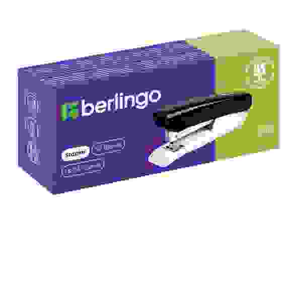 Степлер №24/6, 26/6 &quot;Blitz&quot; до 20л., пластиковый корпус, черный Berlingo
