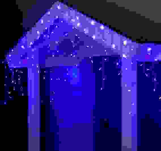 БАХРОМА ECO. IP44, Ш:4м, В:0.6м, Н.С. LED-180/60-220V, мерцание, СИН-БЕЛ 1080157