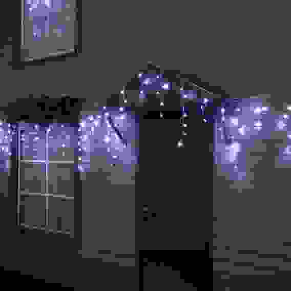 БАХРОМА ПРОМО. IP44, УМС, Ш:6м, В:0.7м, Н.Б. 2W LED-120-220V, мерц, БЕЛЫЙ 10610447