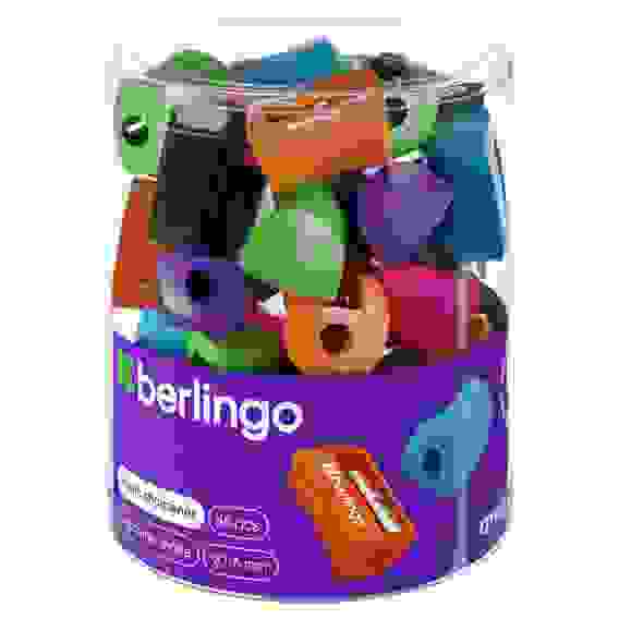 Точилка пластиковая &quot;City Style&quot; 1 отверстие, ассорти Berlingo