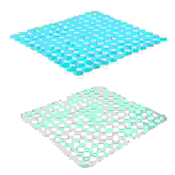 Коврик в раковину противоскользящий "Кругляш", 27x27см, 28х28см, 4 цвета VETTA