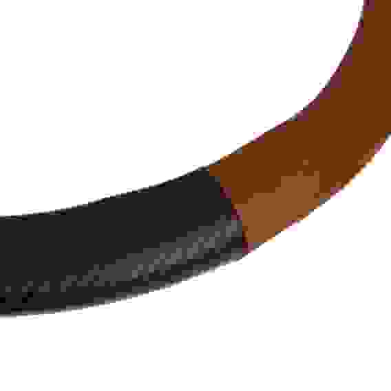 Оплетка руля, экокожа, Карбон - А, черная с коричневыми вставками, размер М ЕРМАК