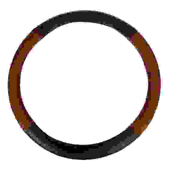 Оплетка руля, экокожа, Карбон - А, черная с коричневыми вставками, размер М ЕРМАК