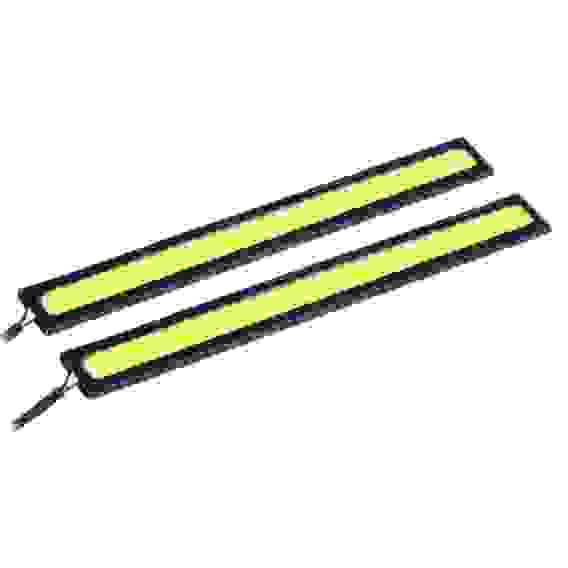 Дневные ходовые огни, LED 20шт, метал. корп., 142мм, 12V, белый, 2шт. NEW GALAXY