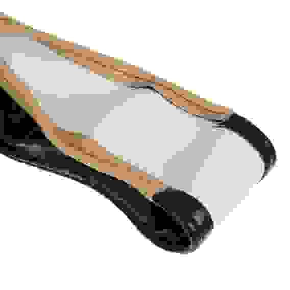 Оплетка руля, экокожа, Карбон - А, черная с бежевыми вставками, размер М ЕРМАК