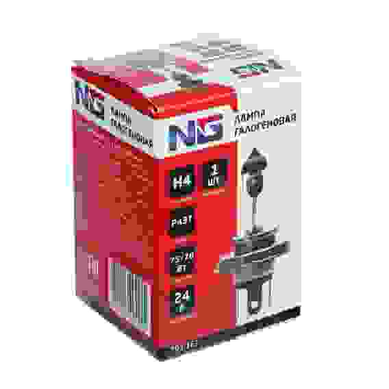 Лампа галогеновая H4, 24V, P43T, 1шт/коробка NG