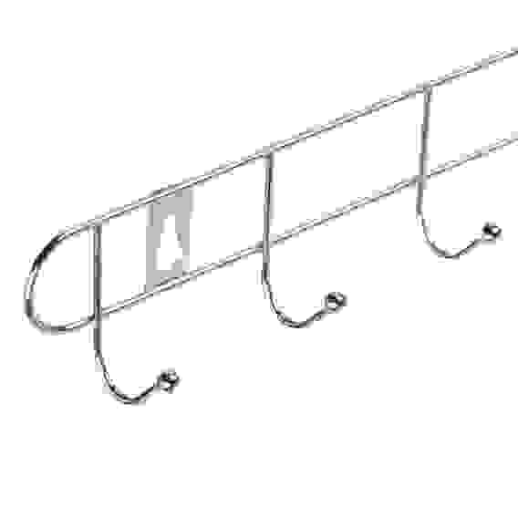 Вешалка настенная 6 крючков, эконом, металл, 32,5х5х3,5см VETTA