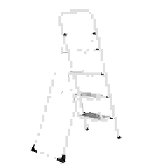 Стремянка стальная, 4 ступени, прорезиненные ступени ЕРМАК