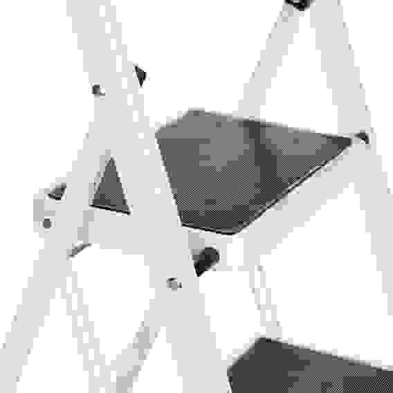 Стремянка стальная, 4 ступени, прорезиненные ступени ЕРМАК