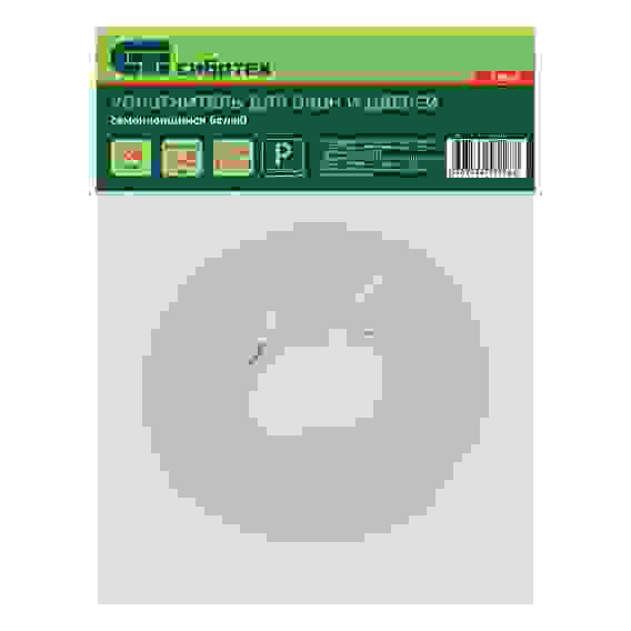 Уплотнитель, 24 м, профиль \"P\", белый, Россия// Сибртех