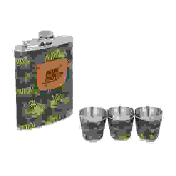 Набор фляга со стопками, КНИГА, 250мл, BY