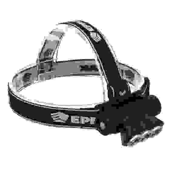 Фонарь налобный, 3 LED, 1200мАч, 3 режима, 8,3х3,8х5,4см, USB кабель, пластик ЕРМАК