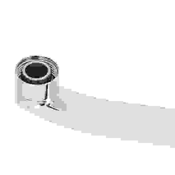 Излив смесителя для ванны, плоский изогнутый, 40см, нерж. сталь