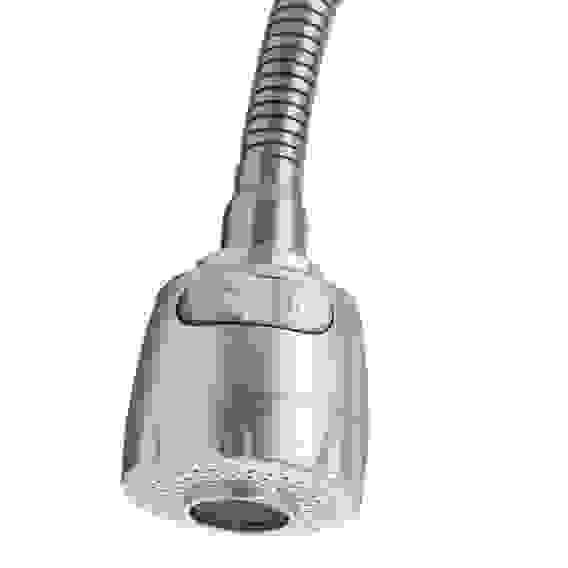 Излив смесителя для кухни, гибкий, 50см, нерж. сталь, EPDM, с гайкой, сатин