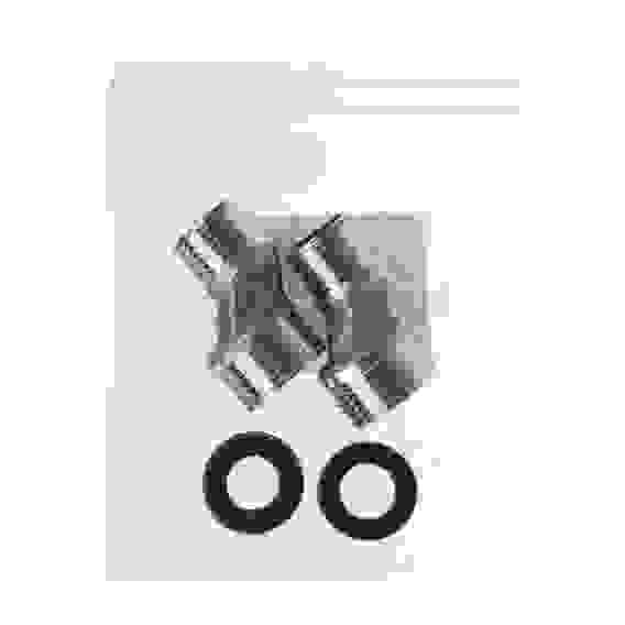 Набор эксцентриков для смесителя, с прокладками, нерж. сталь, 2 шт.