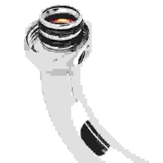 Излив смесителя для ванны, круглый S-образный, 30см, нерж. сталь