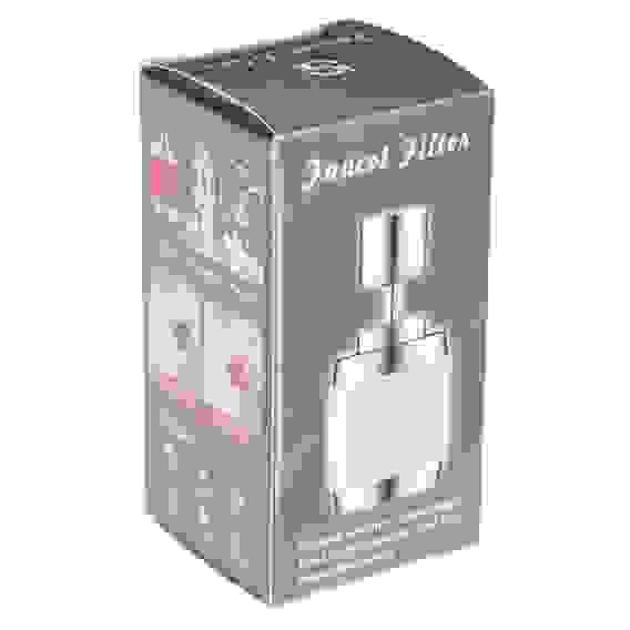 Аэратор-насадка для смесителя с фильтром, 2 режима, хром/белый