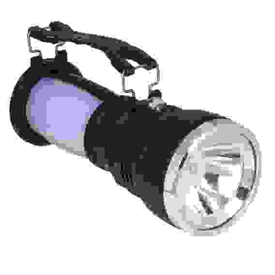 Фонарь прожектор 2-в-1 аккумуляторный 24 SMD + 1 Вт LED, шнур 220В, пластик, 17,5x7,5 см ЕРМАК