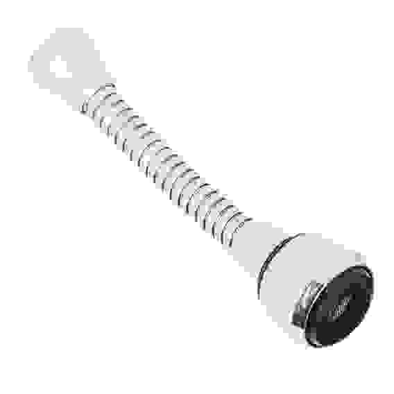 Аэратор для смесителя, на шланге, поворотный, нерж сталь, ПВХ, EPDM