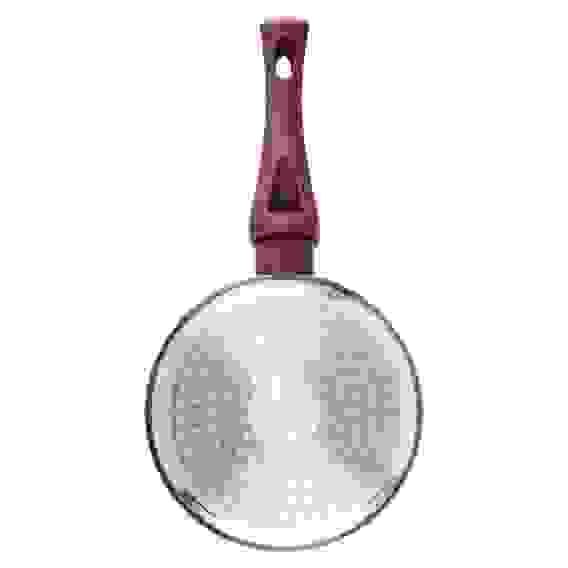 Ла Мери Ковш литой 1,3л, d16х8,5см, с крышкой, антипригарное покрытие мрамор, индукция SATOSHI