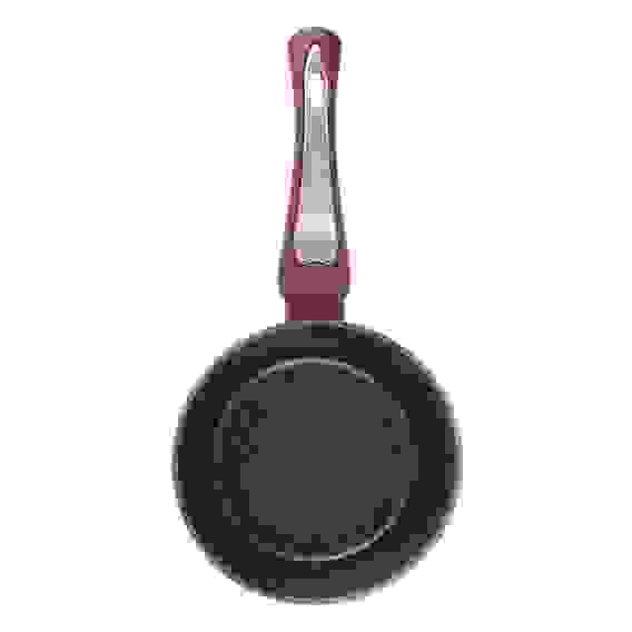 Ла Мери Ковш литой 1,3л, d16х8,5см, с крышкой, антипригарное покрытие мрамор, индукция SATOSHI