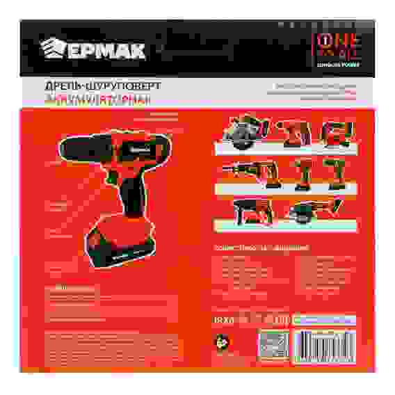 Дрель-шуруповерт аккумуляторный 20В 2А, 30Н*м (ONE) ЕРМАК