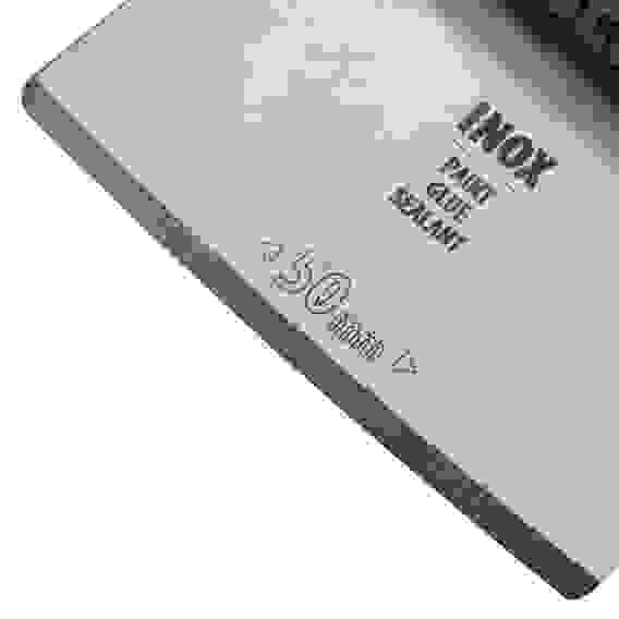 Насадка-шабер для МФИ, Inox, для снятия краски, ширина 50 мм, ступенчатая// Denzel