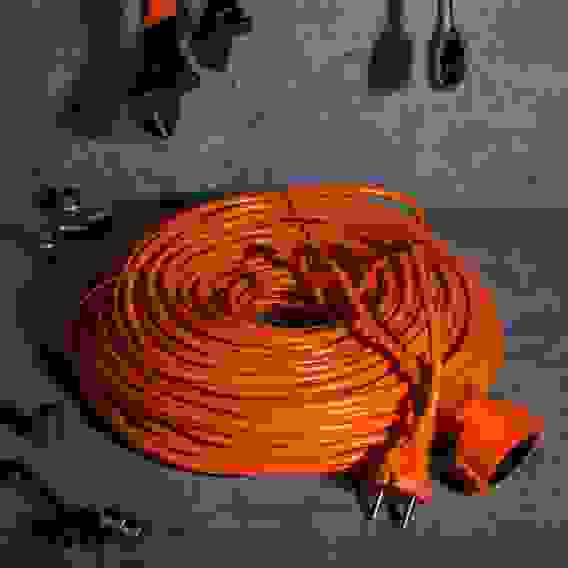 Удлинитель силовой в мотке, 2х1,5 мм2, длина 50м (макс.нагрузка 16А или 2,2кВт) ЕРМАК