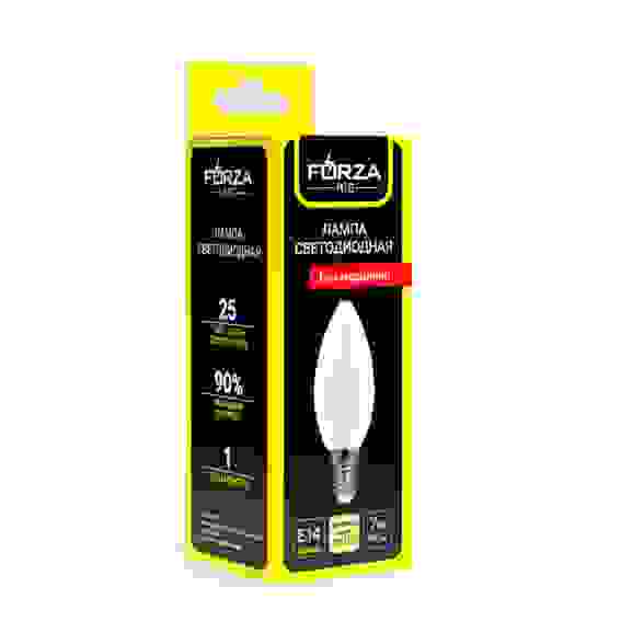 Лампа светодиодная С37 7 Вт, Е14, 560 Лм, 4000 К, 175-265 В, Ra&gt;80, IRF &lt;5% FORZA