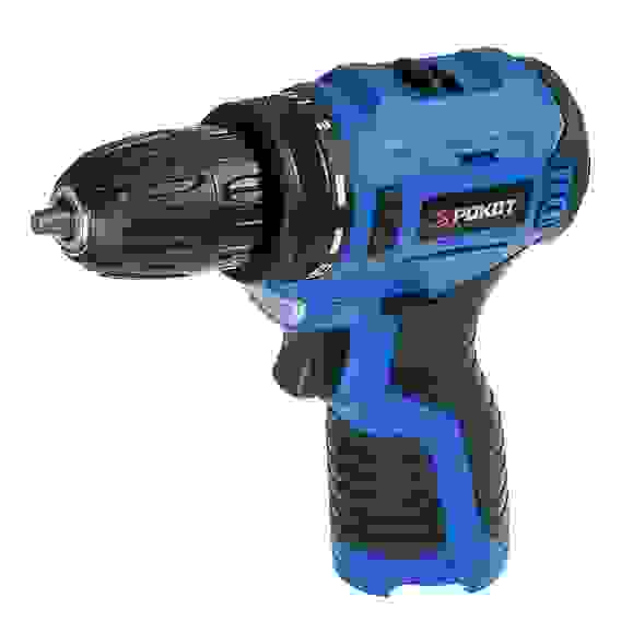 Дрель-шуруповерт аккумуляторный бесщеточный, 12В, 2*0 А*ч, 0-400/0-1400 об/мин, 38 Н*м РОКОТ