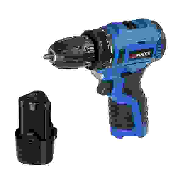 Дрель-шуруповерт аккумуляторный бесщеточный, 12В, 2*0 А*ч, 0-400/0-1400 об/мин, 38 Н*м РОКОТ