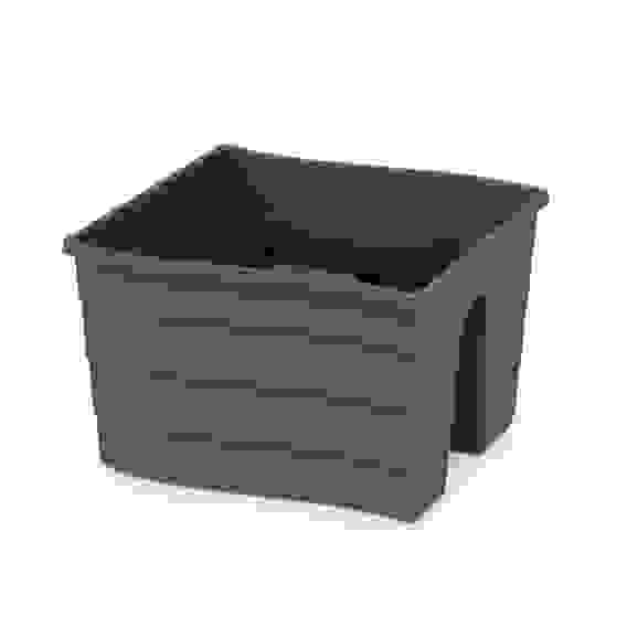 Кашпо на перила 290х290х200мм малое (графитовый)