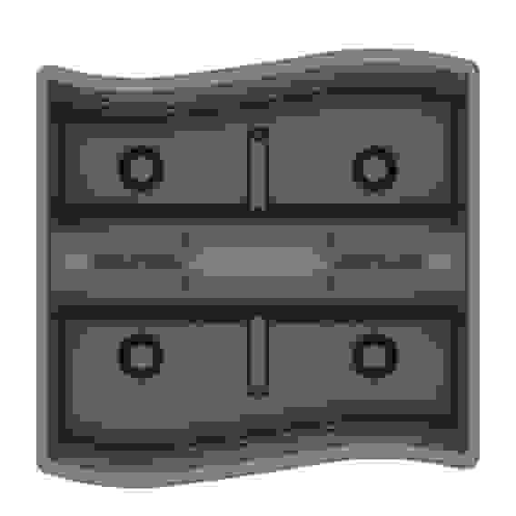 Кашпо на перила 290х290х200мм малое (графитовый)