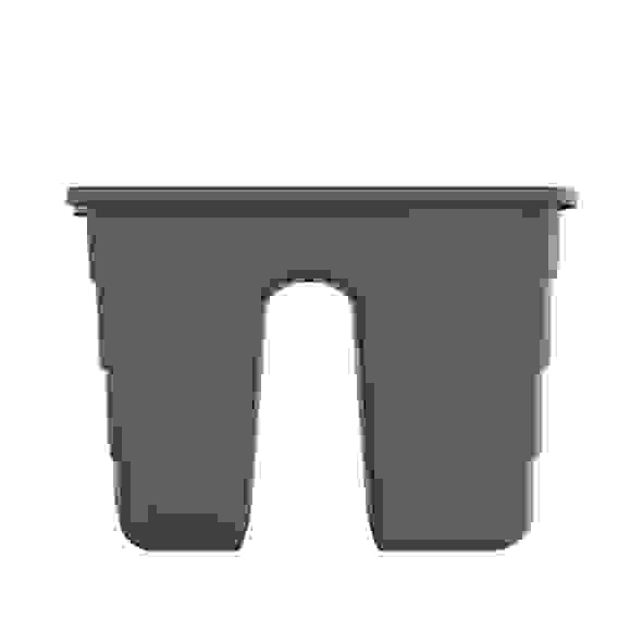 Кашпо на перила 290х290х200мм малое (графитовый)