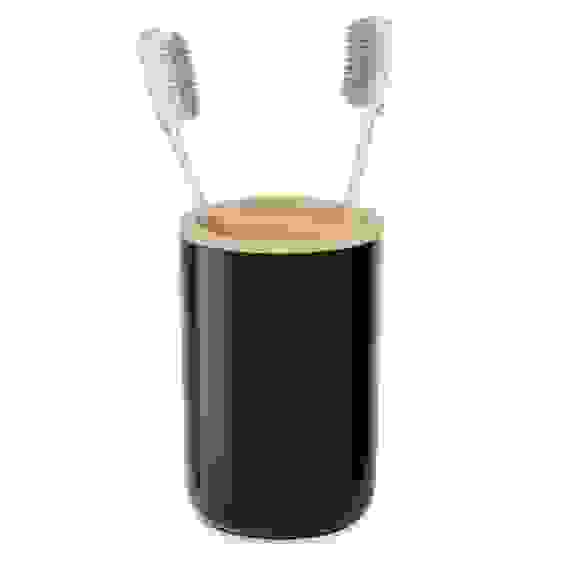 Подставка для зубных щеток &quot;Бамбук&quot; (черный)