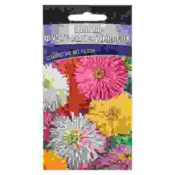 Семена Цинния кактусовидная Фуэте смесь 0,15гр