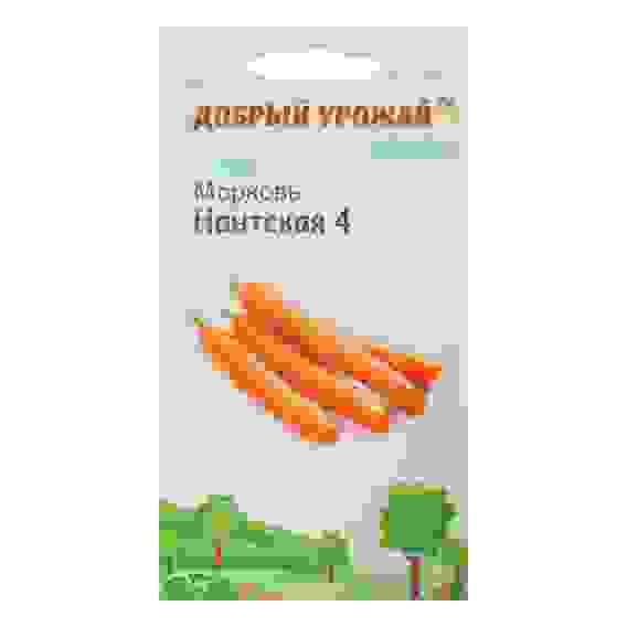 Семена Морковь Нантская-4 &quot;Добрый урожай&quot;, 0,8гр