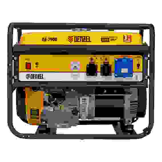 Генератор бензиновый GE-7900, 6,5 кВт, 220В/50Гц, 25 л, ручной старт// Denzel