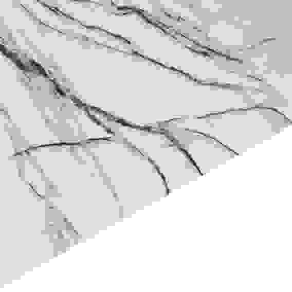 Гибкое стекло, ПВХ, мрамор, белый, 80x120x0,08см VETTA